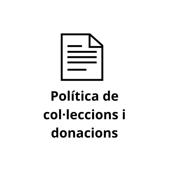 Politica de col·leccions i donacions