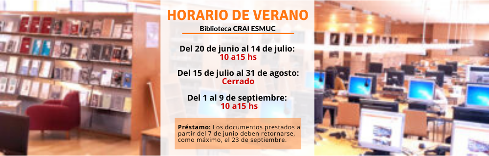 Horario Biblioteca Verano