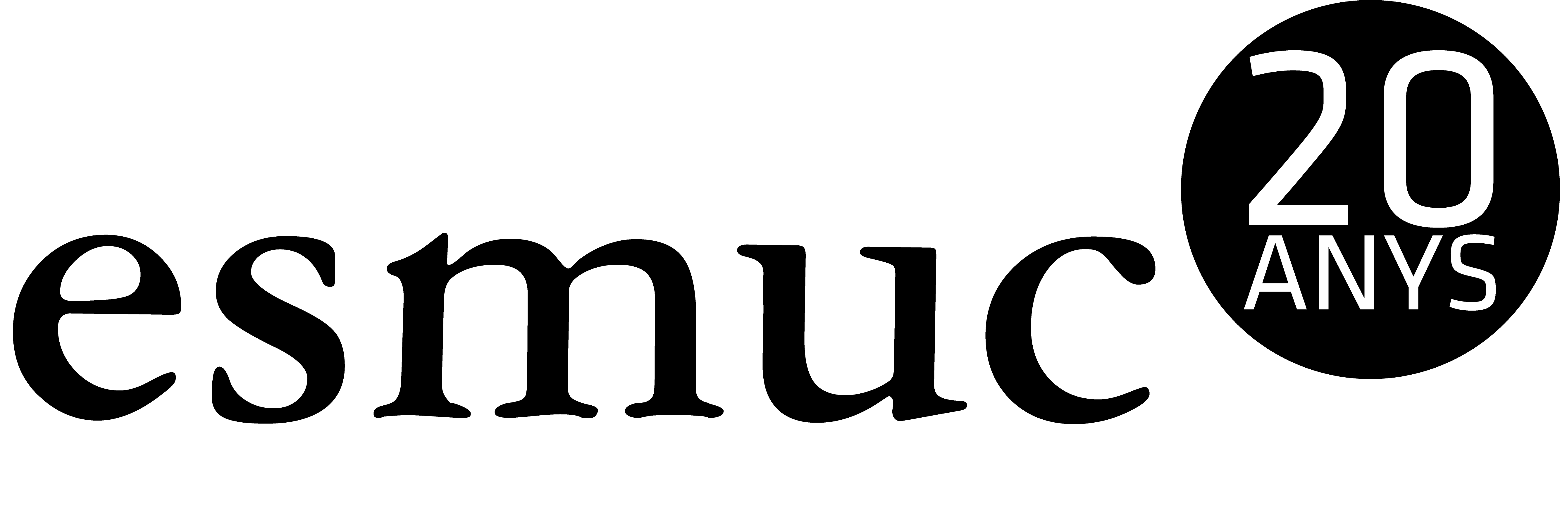 Esmuc 20 Anys negre