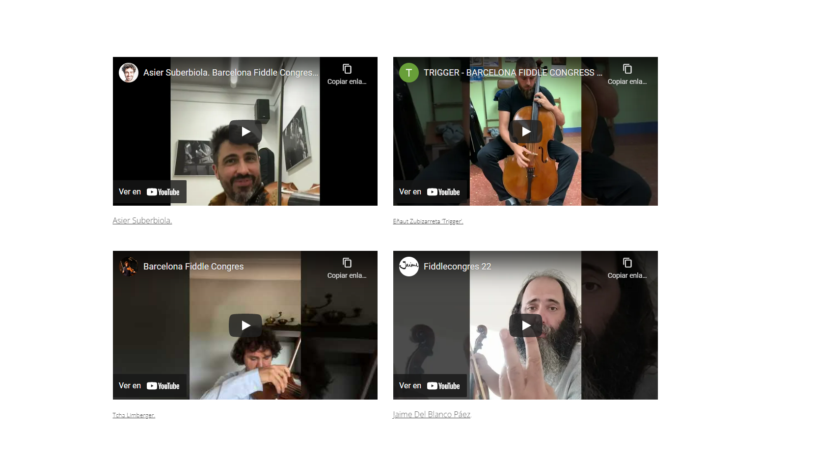 Fiddle Videos Profes Esmuc