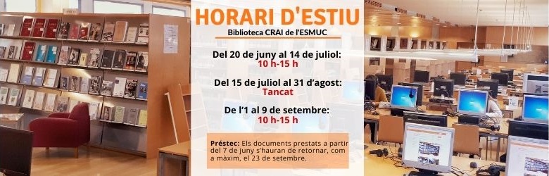 Horari Biblioteca Estiu