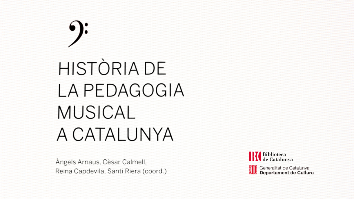 Coberta llibre 'Història de la Pedagogia Musical a Catalunya'