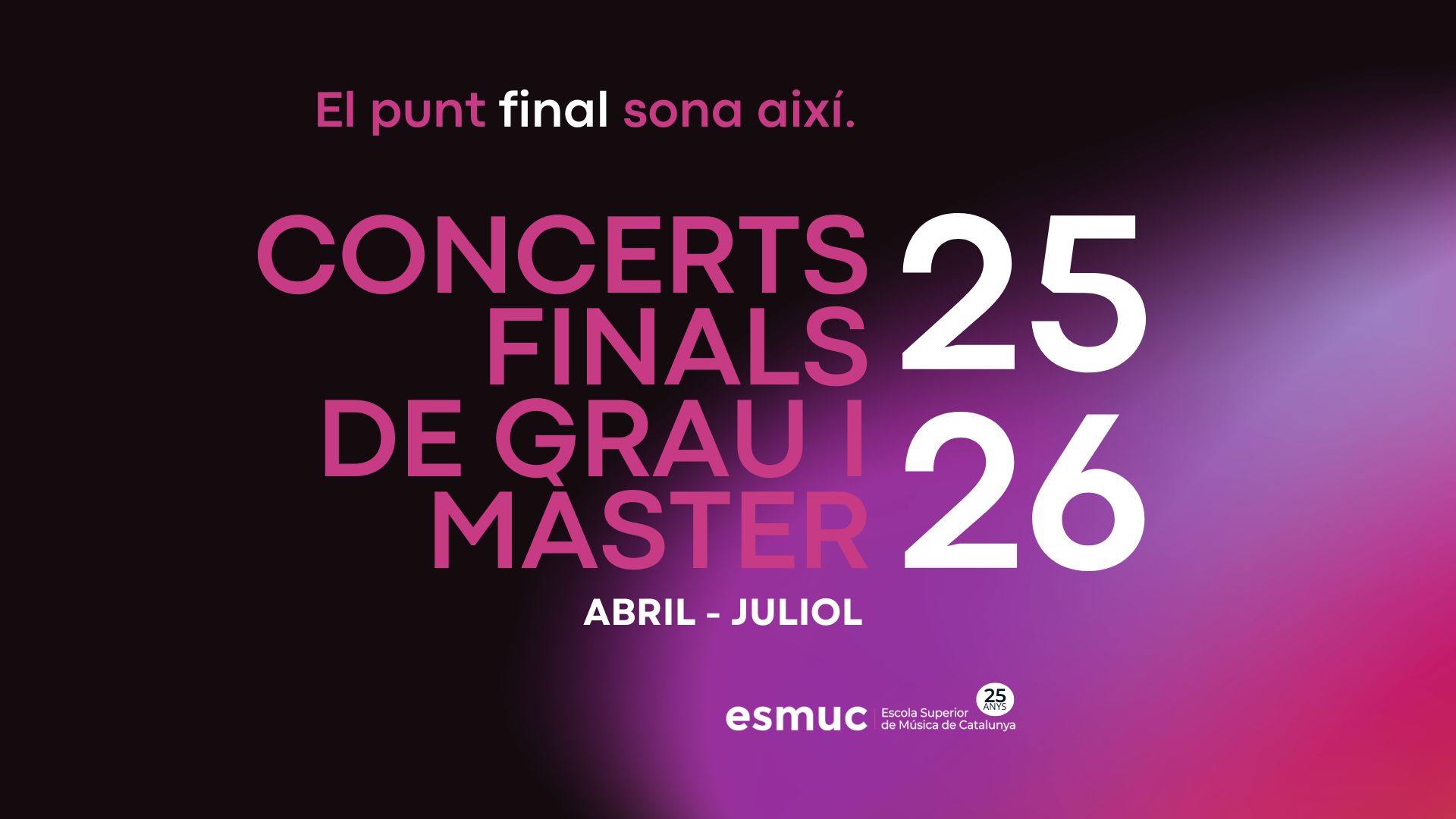 Concerts Finals 2025 2026