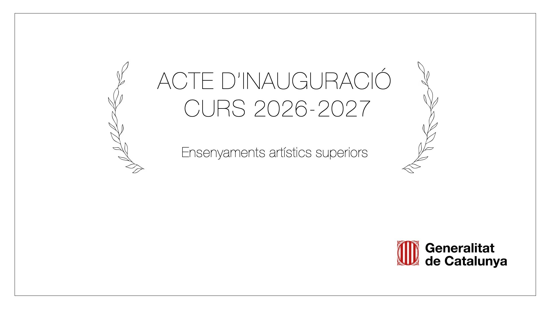 Acte Inauguració EAS Acte Inauguració EAS