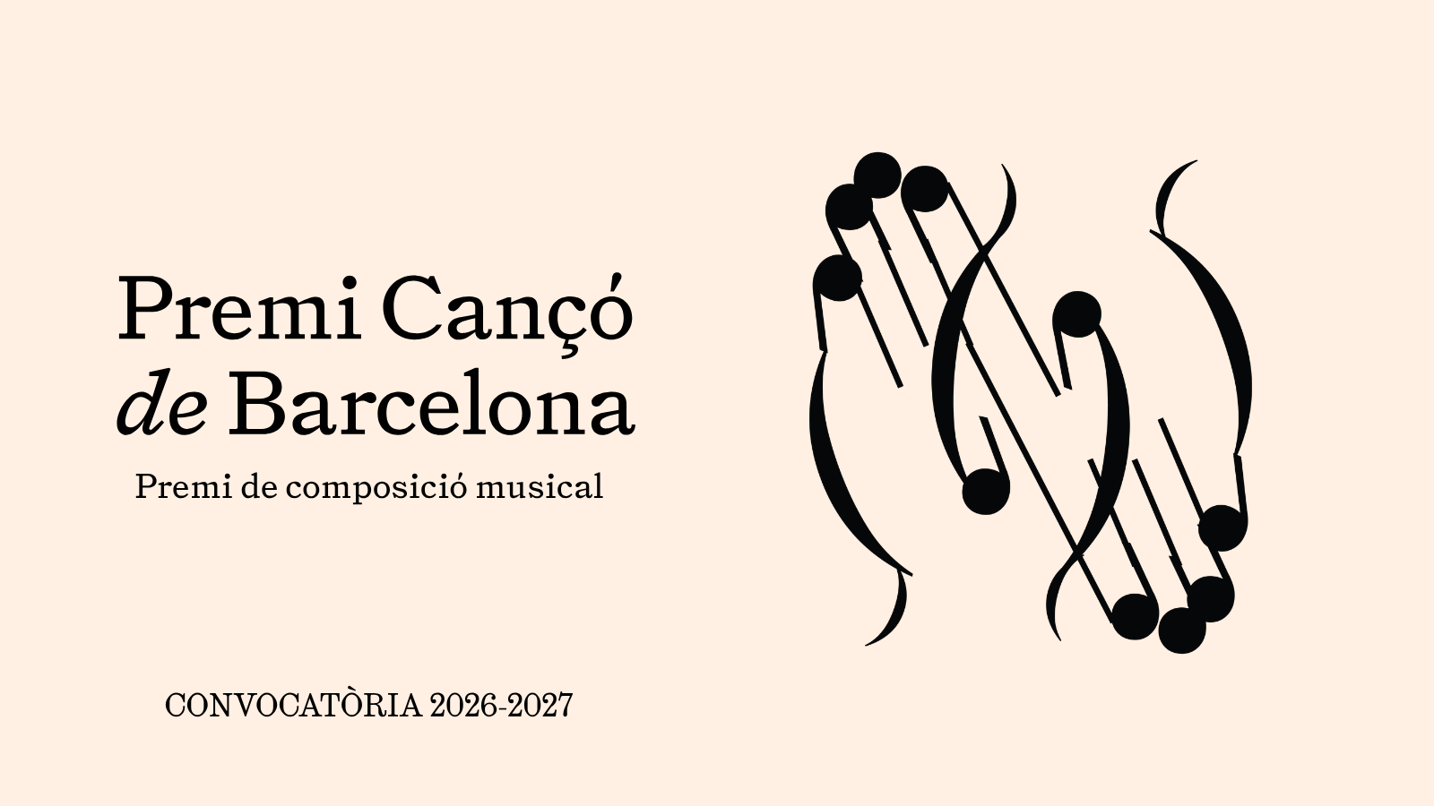 Premi Cançó de Barcelona (horitzontal) Premi Cançó de Barcelona (horitzontal)